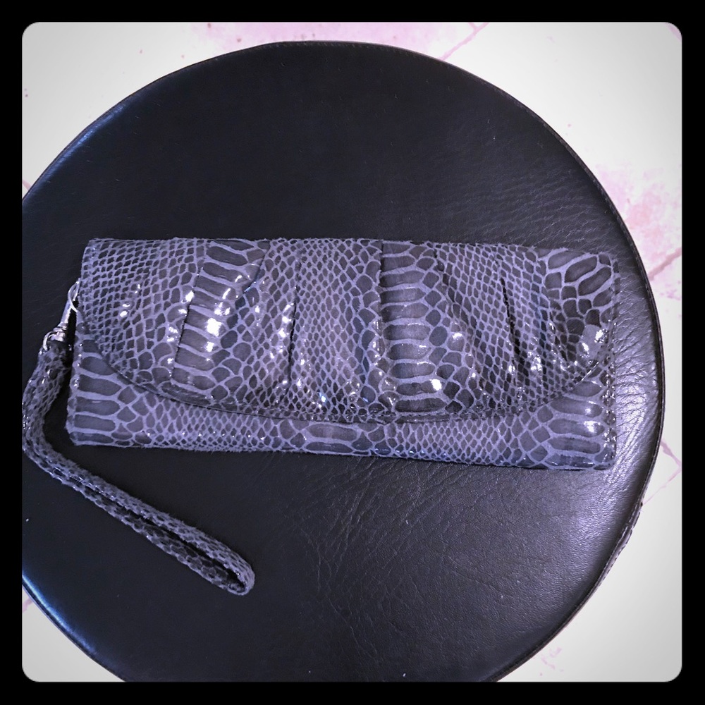 Gray wallet/clutch